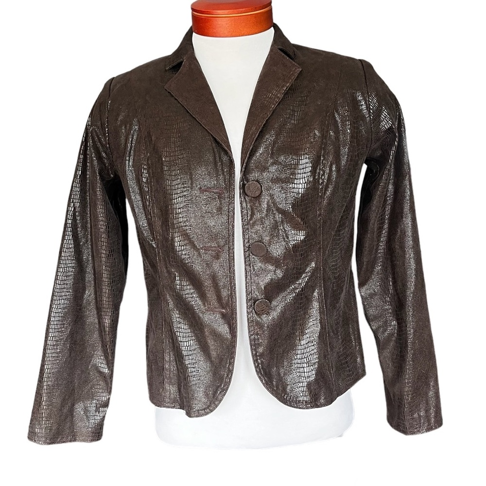 BAMBOO TRADERS Ladies Jacket/Blazer Long Sleeve Lined Size Medium Petite